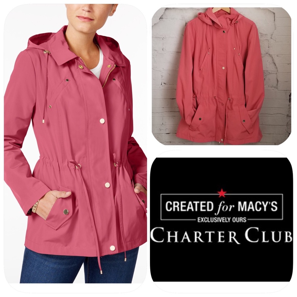 CHARTER CLUB WATER RESISTANT ANORAK JACKET